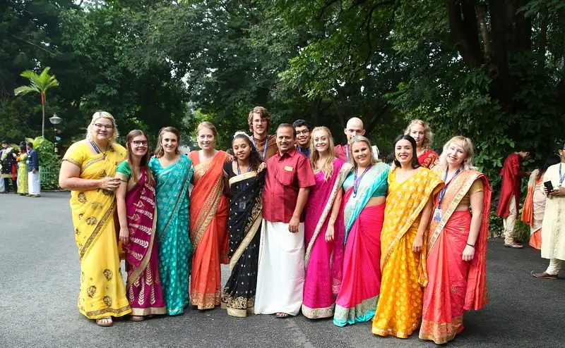 Students of Christ University in an Ethnic Day